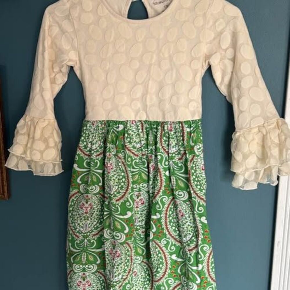 Mustard pie girls holiday dress
